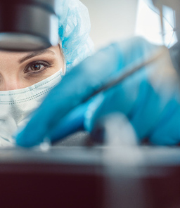 A process engineer meticulously analyzing the outcome of an experiment.