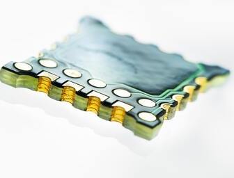 Chip on board (COB) in sealed cavity of rigid PCB.