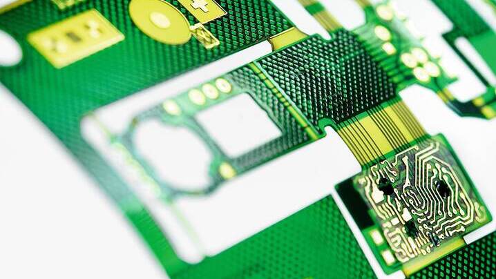 Flexible PCB with 3 layers for medical product.